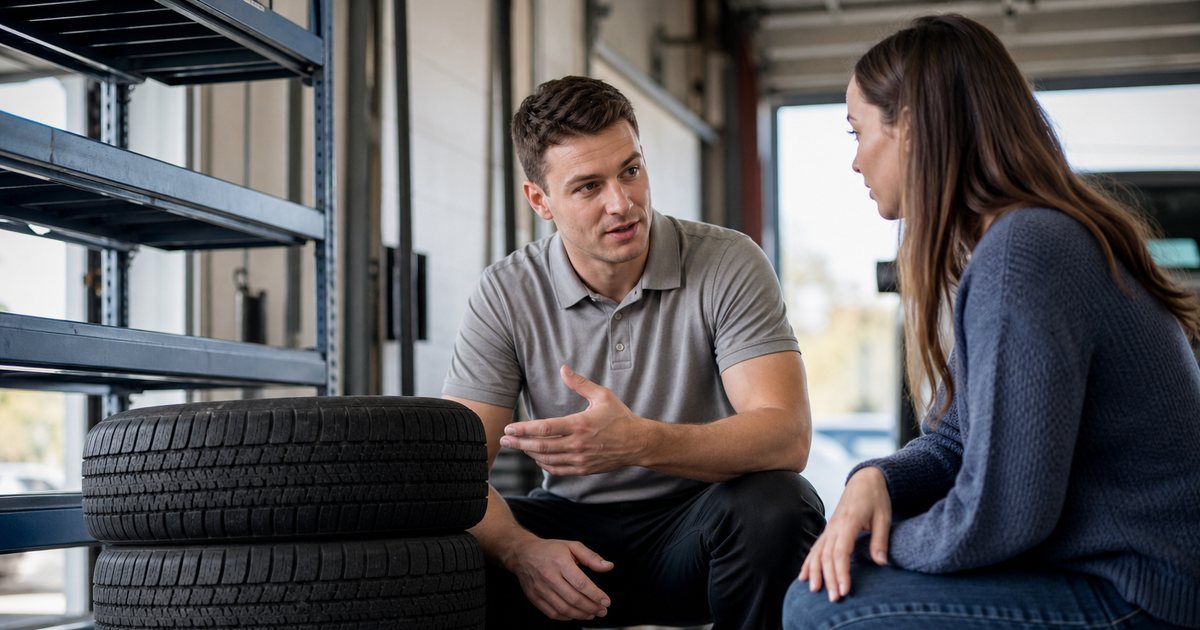 What should a shop do when a storage customer sells the car their winter tires fit?