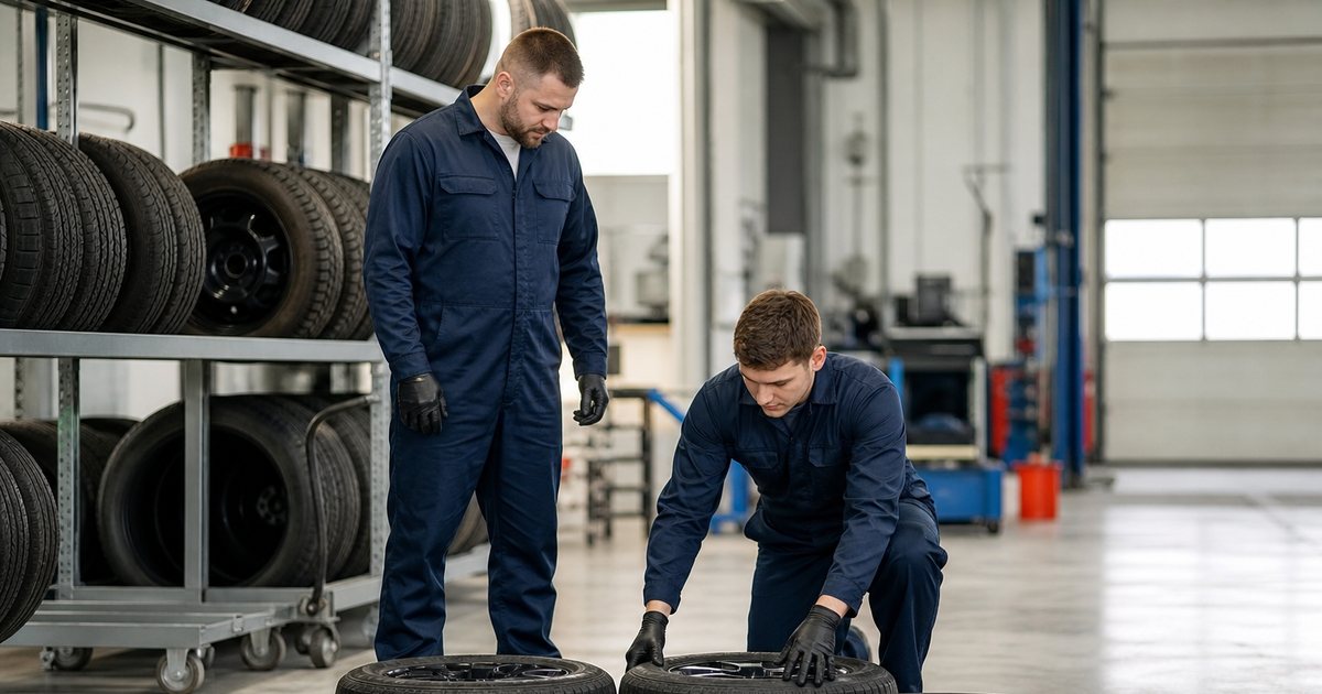 How do you train a new hire to run tire storage intake during the busiest week?